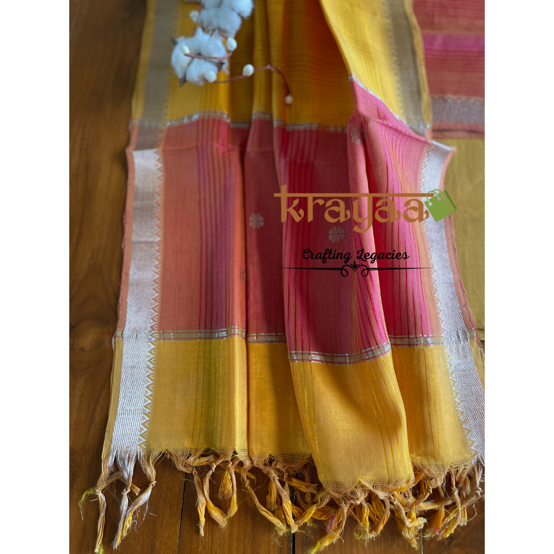 Mangalagiri  Silk Cotton Dress Material Set