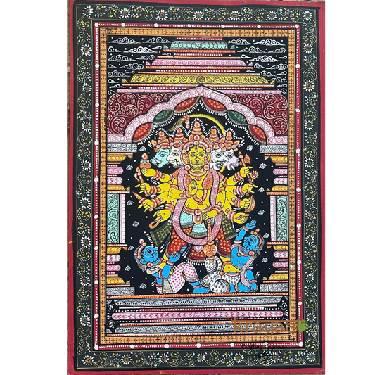 Pattachitra - Panchamukhi Hanuman