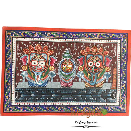 Pattachitra - Jagannath, Subadhra and Balabhadra